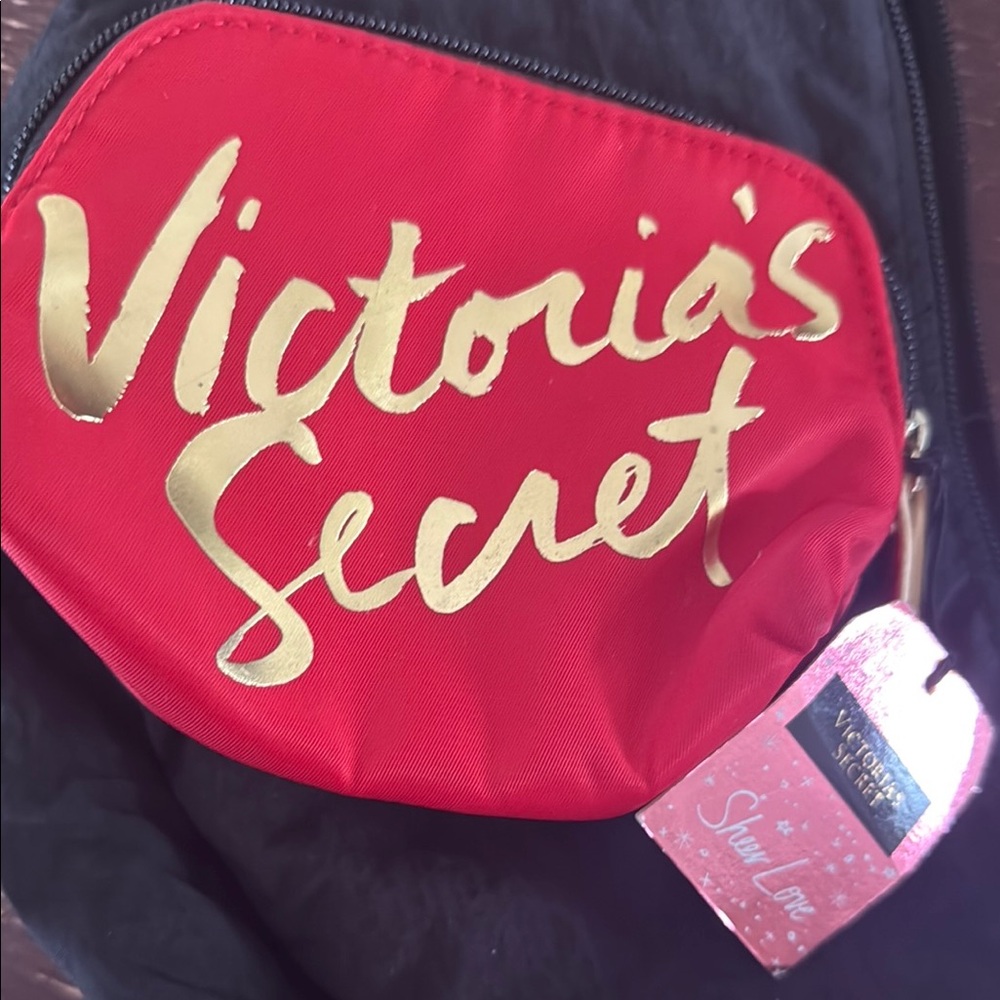 Victoria's Secret Red and Black Backpack